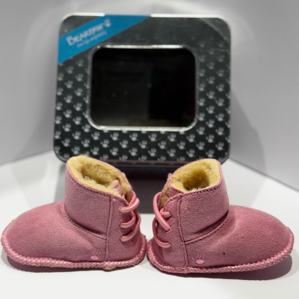 NEW Bearpaw Baby Booties – Kaylee Style (Pink, Size AS Infant)